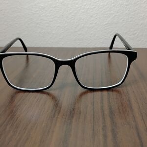 Warby Parker Eyeglass Frames Brady W103 55[]18-145 Black And White